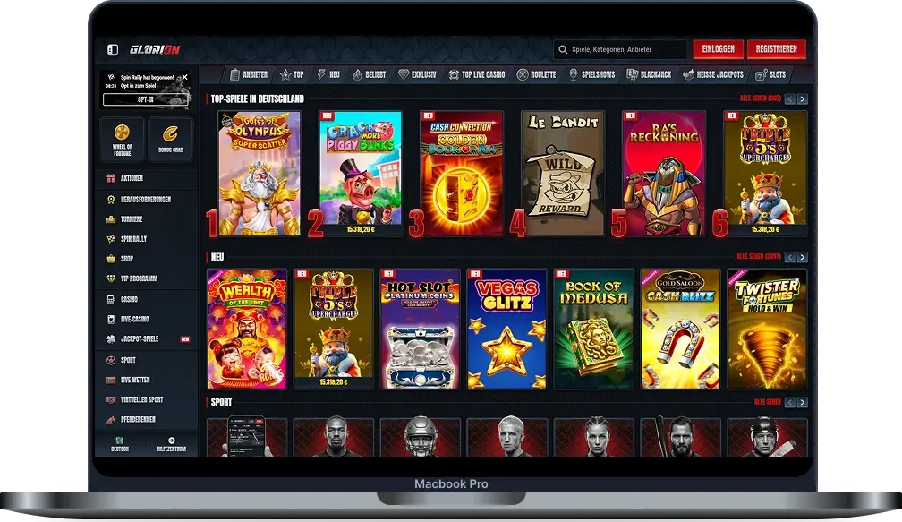 Glorion Casino Startseite